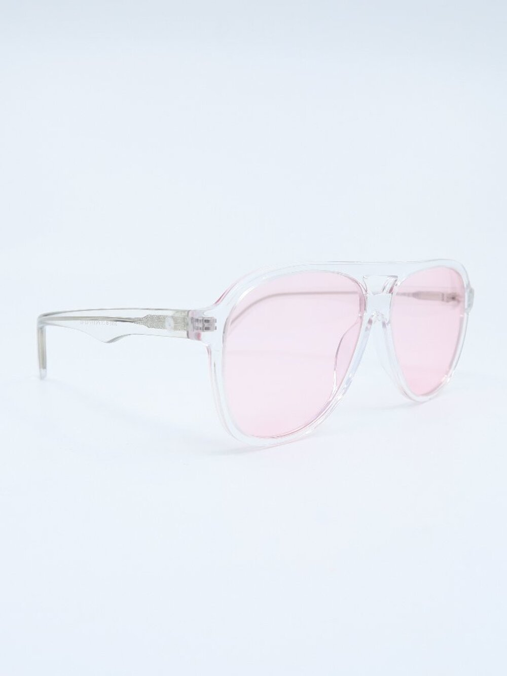 Side B GS5034 Clear Pink Lenses, Aviator, New Fashion Trendy Unisex Sunglasses.